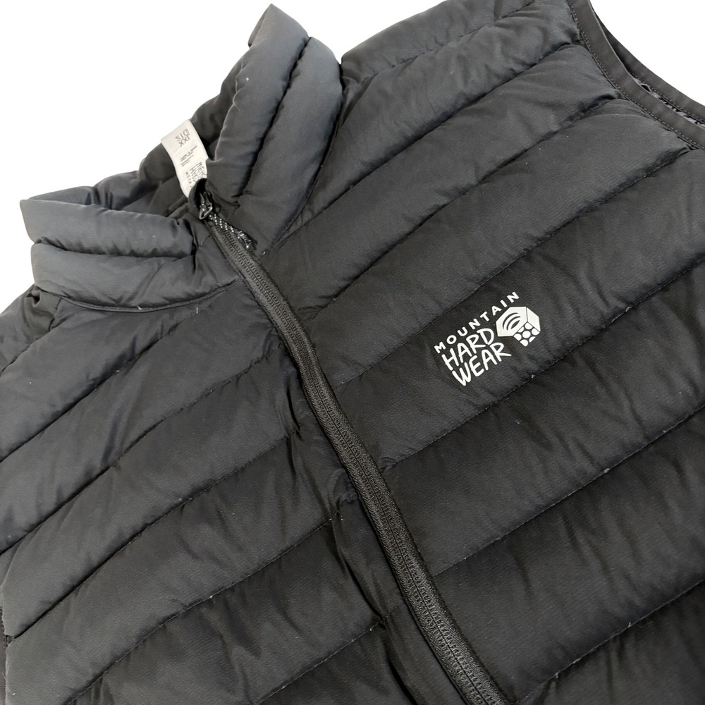 Mountain Hardwear Puffer Vest Mens XXL Black 650 Duck Down Rhea Ridge OM5062